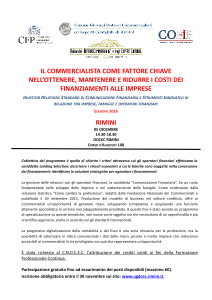 Ugdcec RN | Convegno Cofip | Rimini 05-12-2016